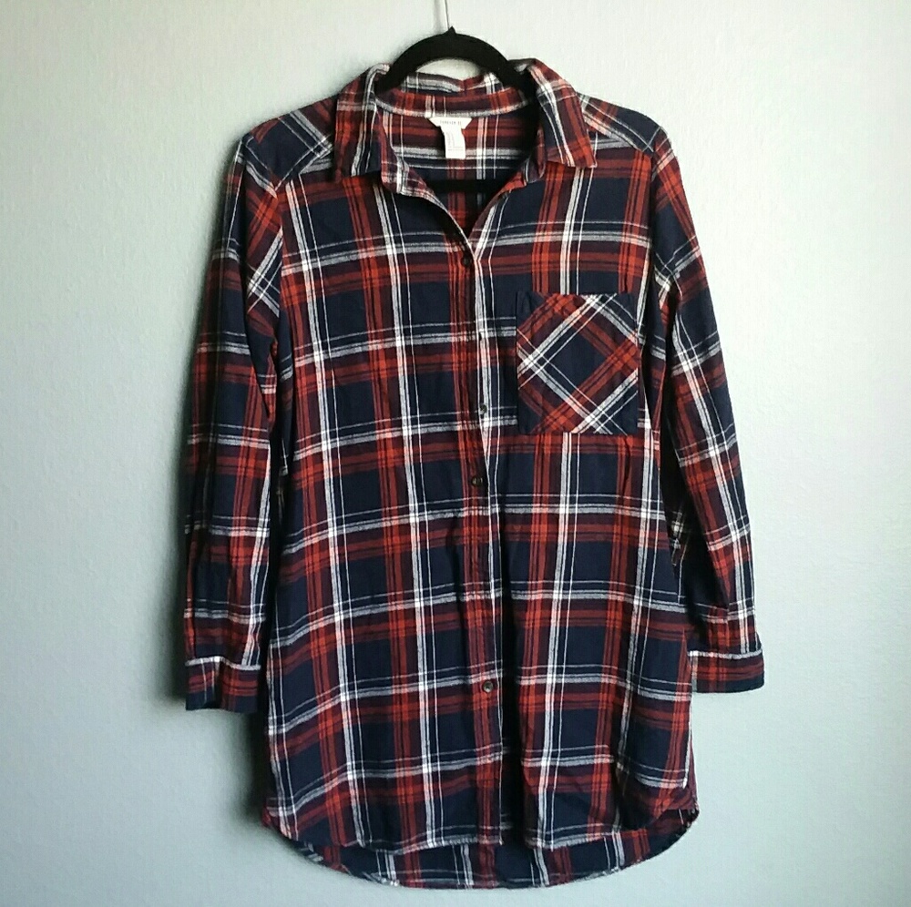 ☀️ 3 for $25 Forever 21 Plaid Button up